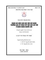 Đánh giá hiệu quả đặt nội khí quản thường qui có video hỗ trợ cho gây mê ở bệnh nhân người lớn 