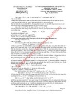 Đề thi học sinh giỏi chọn đội tuyển học sinh giỏi dự thi quốc gia môn hoá lớp 12 và lý lớp 12