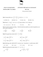 Đề thi thử THPT quốc gia 2017 môn toán các trường THPT chuyên KHTN Hà Nội