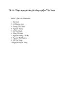 Thực trạng đánh giá công nghệ tại việt nam