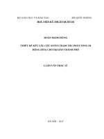 Thiết kế kết cấu cột Anten trạm thu phát sóng di động (BTS) cho địa bàn thành phố (LV thạc sĩ)