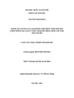 Đánh giá lợi ích của giải pháp giảm phát thải khí nhà kính thông qua xử lý chất thải rắn ở bãi chôn lấp nam sơn, hà nội luận văn ths  biến đổi khí hậu (chương trình đào tạo thí điểm)