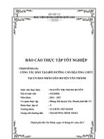 Cong tac dao tao can bo cong chuc vien chuc huyen Tan Thanh