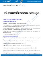 Tổng hợp Lý thuyết Sóng cơ học ôn thi THPT QG 2017 môn Vật lý