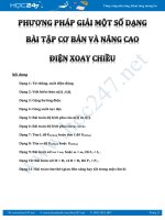 11 Phương pháp và kĩ thuật giải một số dạng bài tập cơ bản và nâng cao trong Dòng Điện Xoay Chiều
