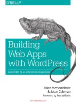 Building web apps with wordpress