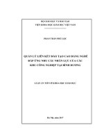 Quản lý liên kết đào tạo cao đẳng nghề đáp ứng nhu cầu nhân lực của các khu công nghiệp tại Bình Dương (LA tiến sĩ)