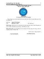 đồ án tốt nghiệp khai thác than hầm lò khu trung tâm than Dương Huy