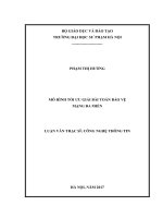 Mô hình tối ưu giải bài toán bảo vệ mạng đa miền 