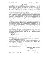 Một sồ biện pháp nhằm nâng cao chất lượng phục vụ tại nhà hàng của khách sạn BAMBOO GREEN CENTRAL