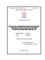 Hiệu quả của azathioprin phối hợp corticosteroid trong điều trị bệnh lupus ban đỏ hệ thống tại bệnh viện trung ương qđ 108