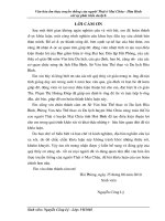 Văn hóa ẩm thực truyền thống của người thái ở mai châu hòa bình với sự phát triển du lịch