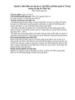 Quản lý đấu thầu các dự án có vốn ODA tại Ban quản lý Trung ương các dự án Thuỷ lợi tt