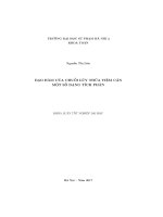 Đạo hàm của chuỗi lũy thừa tiệm cận một số dạng tích phân (LV tốt nghiệp)