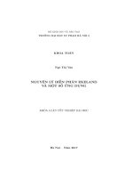 Nguyên lý biến phân Ekeland và một số ứng dụng (LV tốt nghiệp)