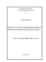 Chế tạo vật liệu tổ hợp bi2sn2o7cofe2o4 và nghiên cứu một số tính chất của chúng 