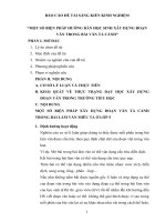 Sáng kiến kinh nghiệm Một số biện pháp hướng dẫn học sinh xây dựng đoạn văn trong bài văn tả cảnh