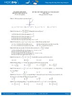 Đề thi thử THPT Quốc gia năm 2017 môn Toán (có đáp án)