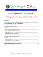 TÀI LIỆU TẬP HUÂN ĐẠI LÝ THUỐC BVTV BÀI 3 Sử dụng thuốc bảo vệ thực vật: thiết bị và hiệu chuẩn