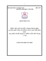 Nhận xét một số biến chứng thường gặp và kết quả điều trị bệnh nhân teo mật bẩm sinh sau phẫu thuật kasai tại bệnh viện nhi trung ương