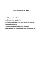 LIỀU KHÁNG SINH sử DỤNG ở NGƯỜI 