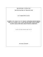 Nghiên cứu trật tự từ trong mô hình heisenberg với các tương tác cạnh tranh trên mạng hình vuông bằng phương pháp popov  fedotov 