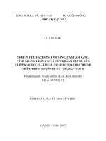 Nghiên cứu đặc điểm lâm sàng, cận lâm sàng, tính kháng kháng sinh, gen kháng thuốc của staphylococcus aureus và escherichia coli ở bệnh nhân nhiễm khuẩn huyết (tt)