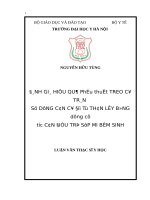 Đánh giá hiệu quả phẫu thuật treo cơ trán sử dụng cân cơ đùi tự thân lấy bằng dụng cụ tước cân điều trị sụp mi bẩm sinh 