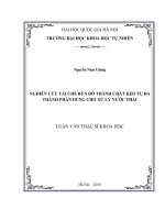 Nghiên cứu tái chế bùn đỏ thành chất keo tụ đa thành phần dùng cho xử lý nước thải 