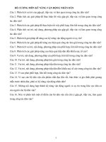 ĐỀ CƯƠNG MÔN KỸ NĂNG VẬN ĐỘNG NHÂN DÂN