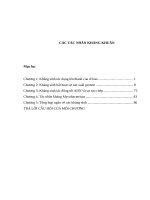 CÁC tác NHÂN KHÁNG KHUẨN 