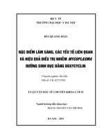 Đặc điểm lâm sàng, các yếu tố liên quan và hiệu quả điều trị nhiễm mycoplasma đường sinh dục bằng doxycyclin