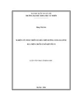 Nghiên cứu phát triển mã hóa trên đường cong elliptic dựa trên chuỗi cơ số kép tối ưu 