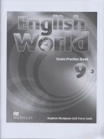 english world 9 exam practice book
