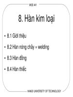 hàn kim loại công nghệ vật liệu kim loại