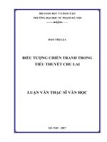 Biểu tượng chiến tranh trong tiểu thuyết chu lai 