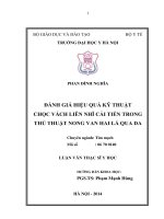 Đánh giá hiệu quả kỷ thuật chọc vách liên nhĩ cải tiến trong thủ thuật nong van hai lá qua da 