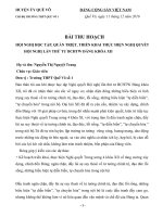 BÀI THU HOẠCH HỘI NGHỊ HỌC TẬP, QUÁN TRIỆT, TRIỂN KHAI THỰC HIỆN NGHỊ QUYẾT  HỘI NGHỊ LẦN THỨ TƯ BCHTW ĐẢNG KHÓA XII