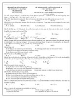 Đề thi và lời giải chi tiết THPT quốc gia môn vật lý hay