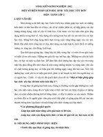 SÁNG KIẾN KINH NGHIỆM môn TOÁN LỚP 3  TNXH