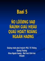Đo lường và đánh giá hiệu quả hoạt động của ngân hàng