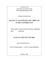 Quyền của người dân tộc thiểu số ở việt nam hiện nay