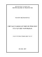 Chế tạo và khảo sát một số tính chất của vật liệu nano bi2zr2o7 