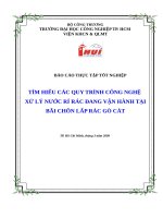 BÁO CAO THỰC TẬP TỐT NGHIỆP CTY MÔI TRƯỜNG ĐÔ THỊ HCM