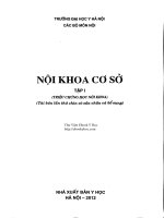Nội khoa cơ sở (tập 1) – đh y hà nội 