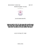 Đánh giá một số yếu tố liên quan đến chuyển dạng chảy máu não ở bệnh nhân nhồi máu não cấp tính được điều trị bằng alteplase đường tĩnh mạch 