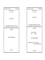 Hoàn thiện tổ chức công tác kế toán trong Tập đoàn công nghiệp Than - Khoáng sản Việt Nam