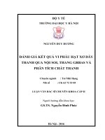 Đánh giá kết quả vi phẫu hạt xơ dây thanh qua nội soi, thang grbas và phân tích chất thanh