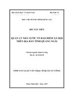 Quản lý nhà nước về bảo hiểm xã hội trên địa bàn tỉnh Quảng Ngãi (tt)