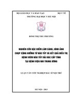 Nghiên cứu đặc điểm lâm sàng, hình ảnh chụp cộng hưởng từ não tủy và kết quả điều trị bệnh viêm não tủy rải rác cấp tính tại bệnh viện nhi trung ương 